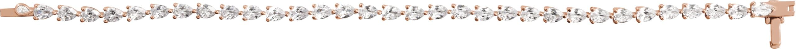Lab-Grown Diamond Line Bracelet view 3