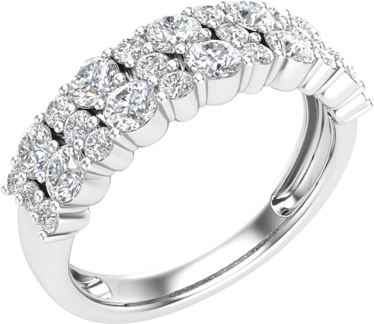 14K Rose 1 1/6 CTW Lab-Grown Diamond Anniversary Band