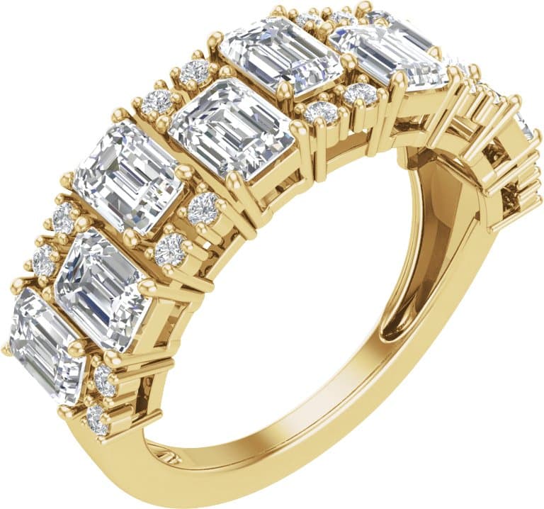 14K Rose 3 CTW Lab-Grown Diamond Anniversary Band