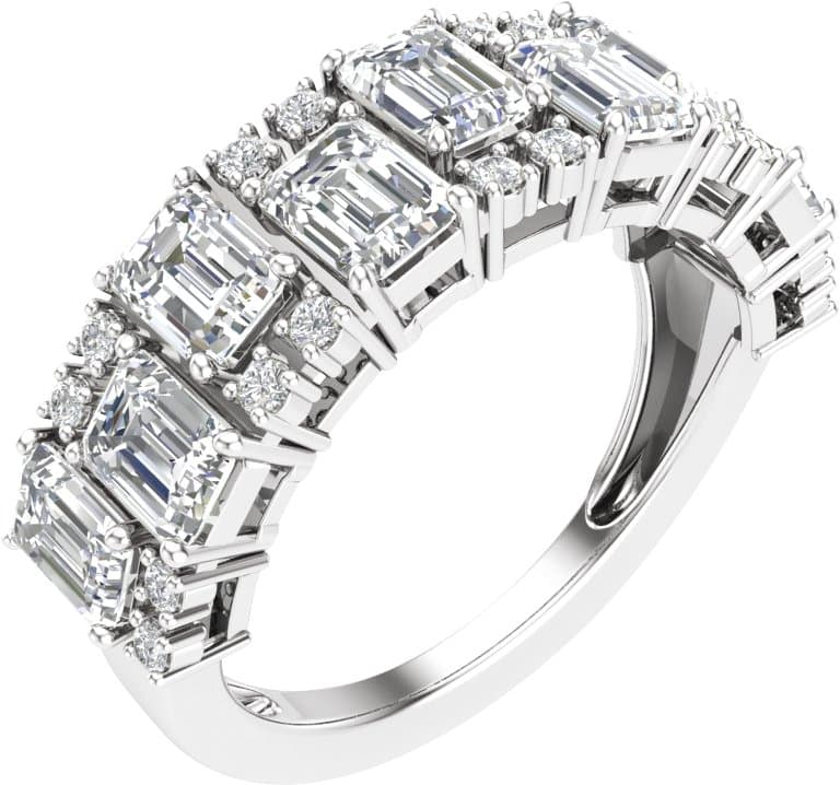 14K Rose 3 CTW Lab-Grown Diamond Anniversary Band