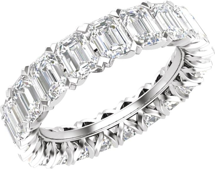 14K Rose 2 1/2 CTW Lab-Grown Diamond Eternity Band Size 5