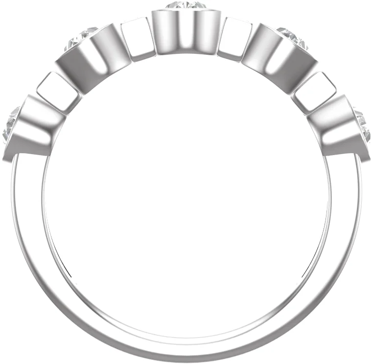 Multi-Shape Anniversary Band, view 3