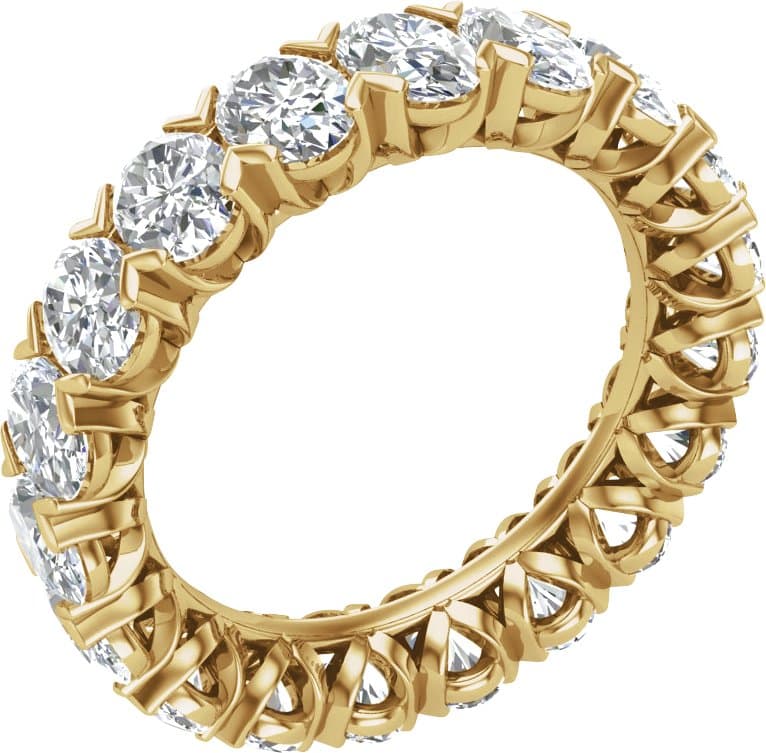 14K Rose 2 1/2 CTW Lab-Grown Diamond Eternity Band Size 5