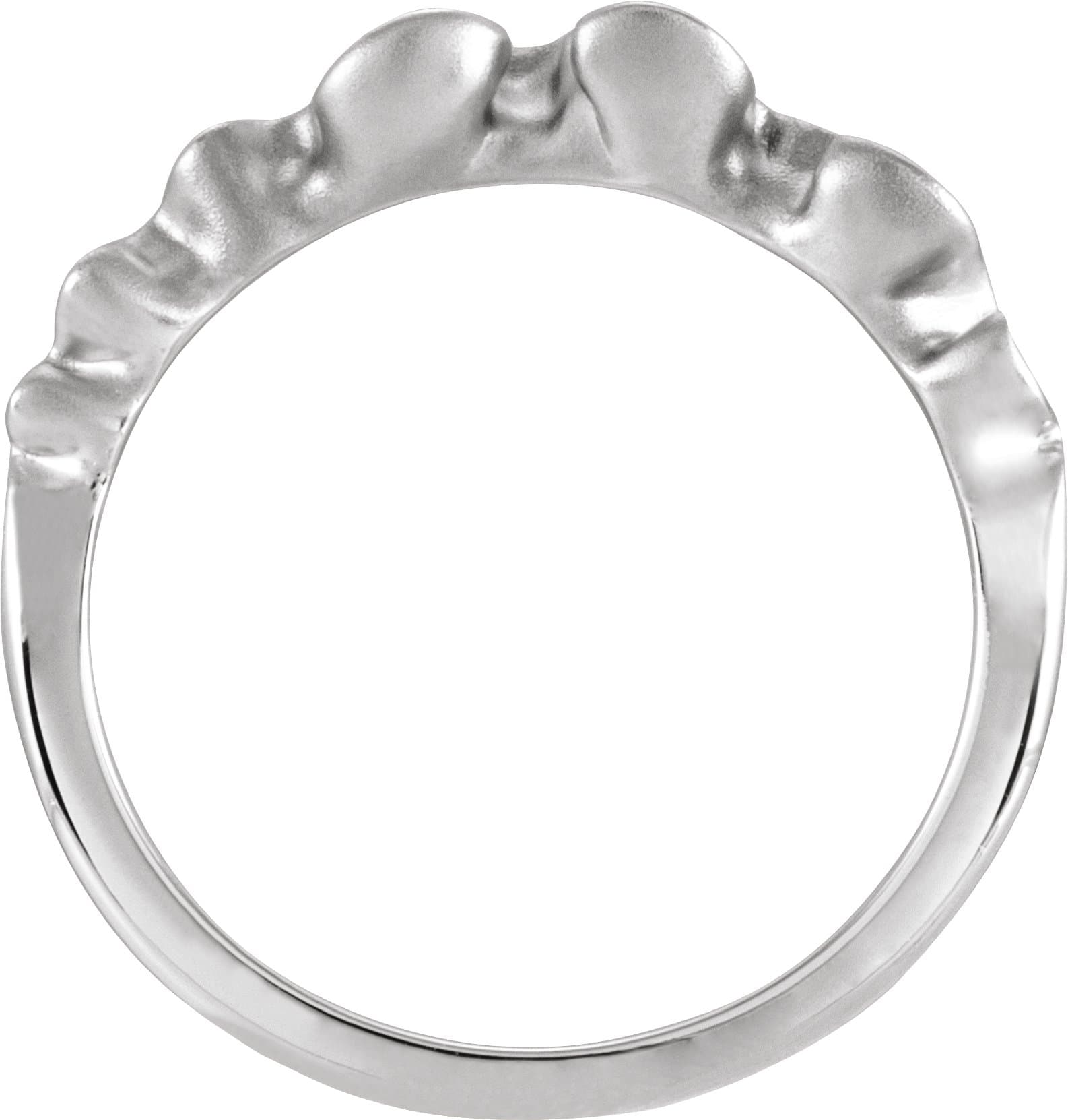 Ribbon Stackable Ring view 2