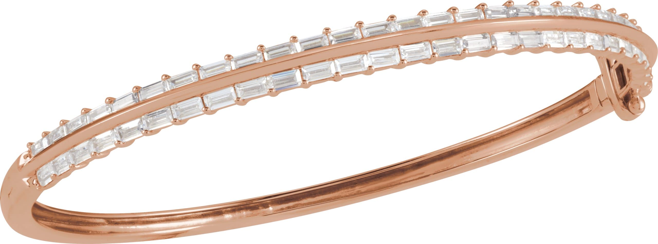 Lab-Grown Diamond Bangle Bracelet view 3