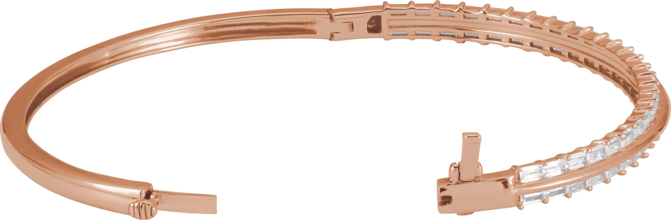 Lab-Grown Diamond Bangle Bracelet view 2