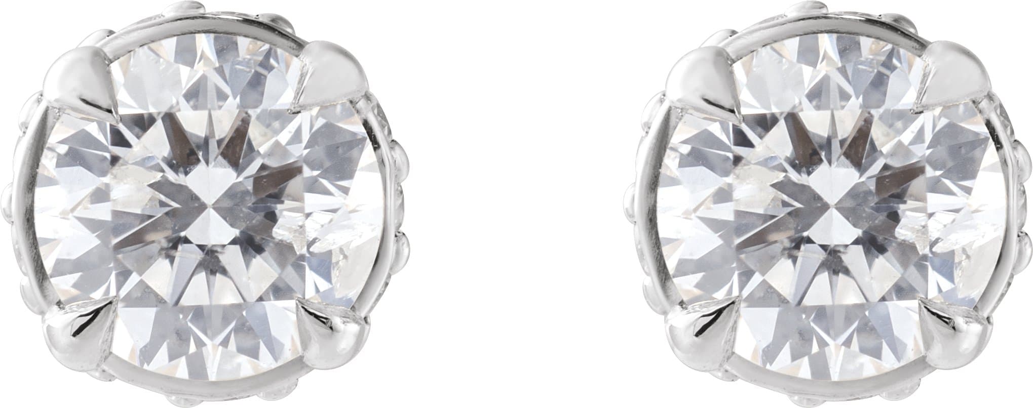 Hidden Halo-Style Earrings view 2