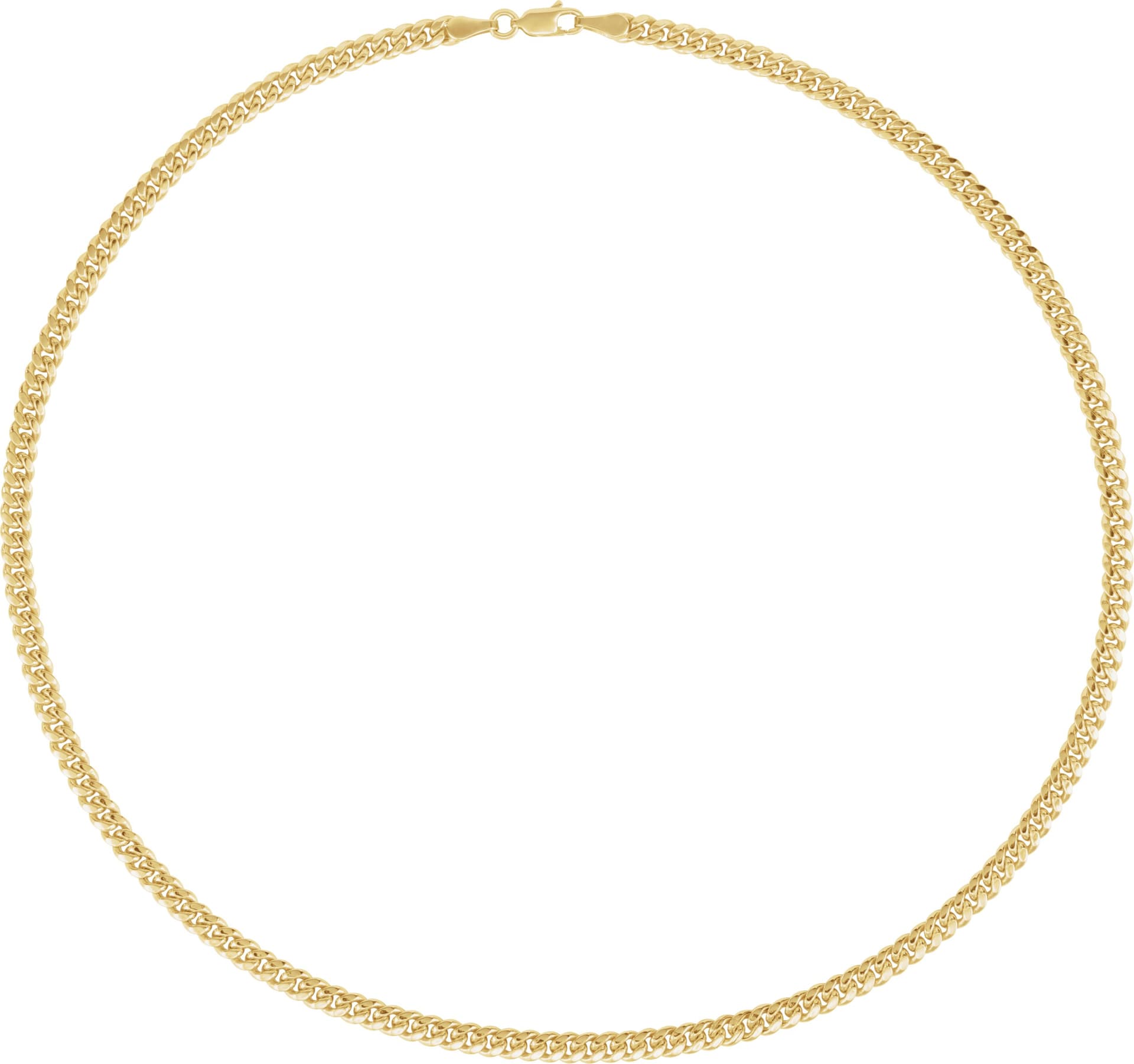 4.4 mm Hollow Miami Cuban Curb Chain view 2