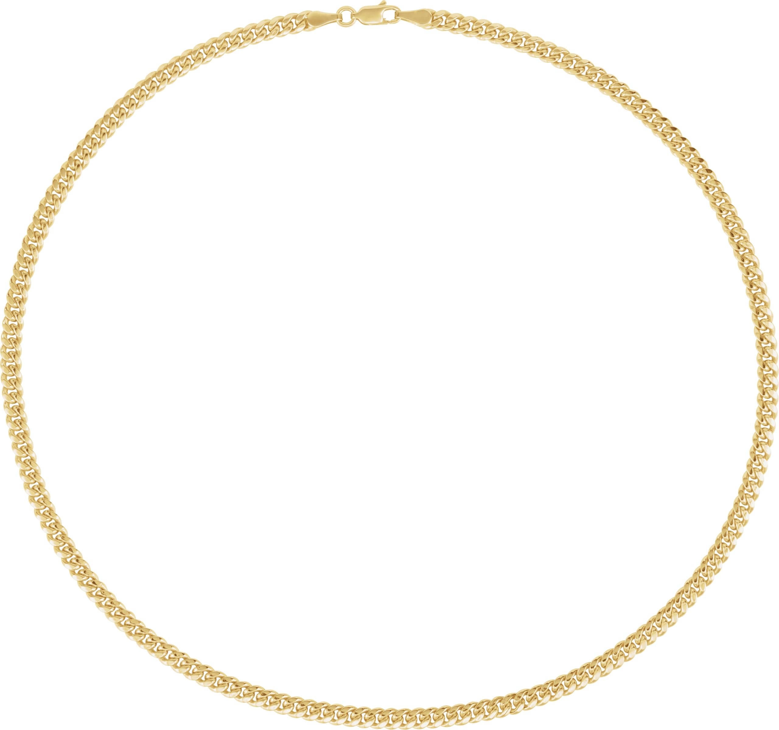 4.4 mm Hollow Miami Cuban Curb Chain view 2