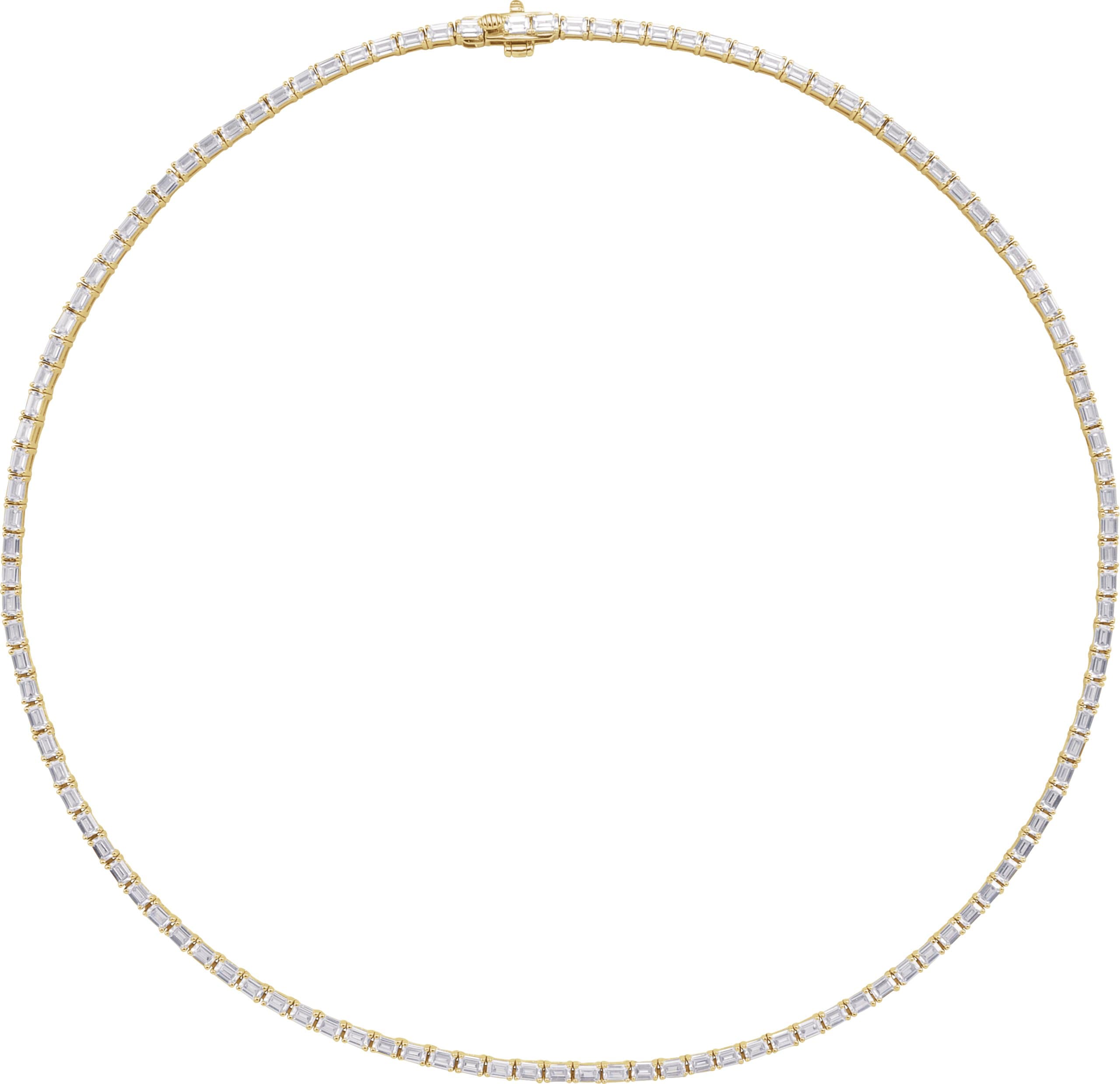 14K Rose 11 3/4 CTW Lab-Grown Diamond Line 16 Necklace