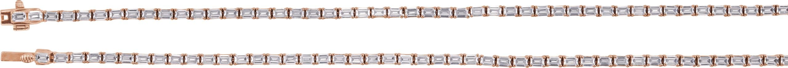 Lab-Grown Diamond Line Necklace view 2