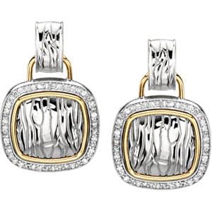 Accented Zebra Skin Earrings view 2