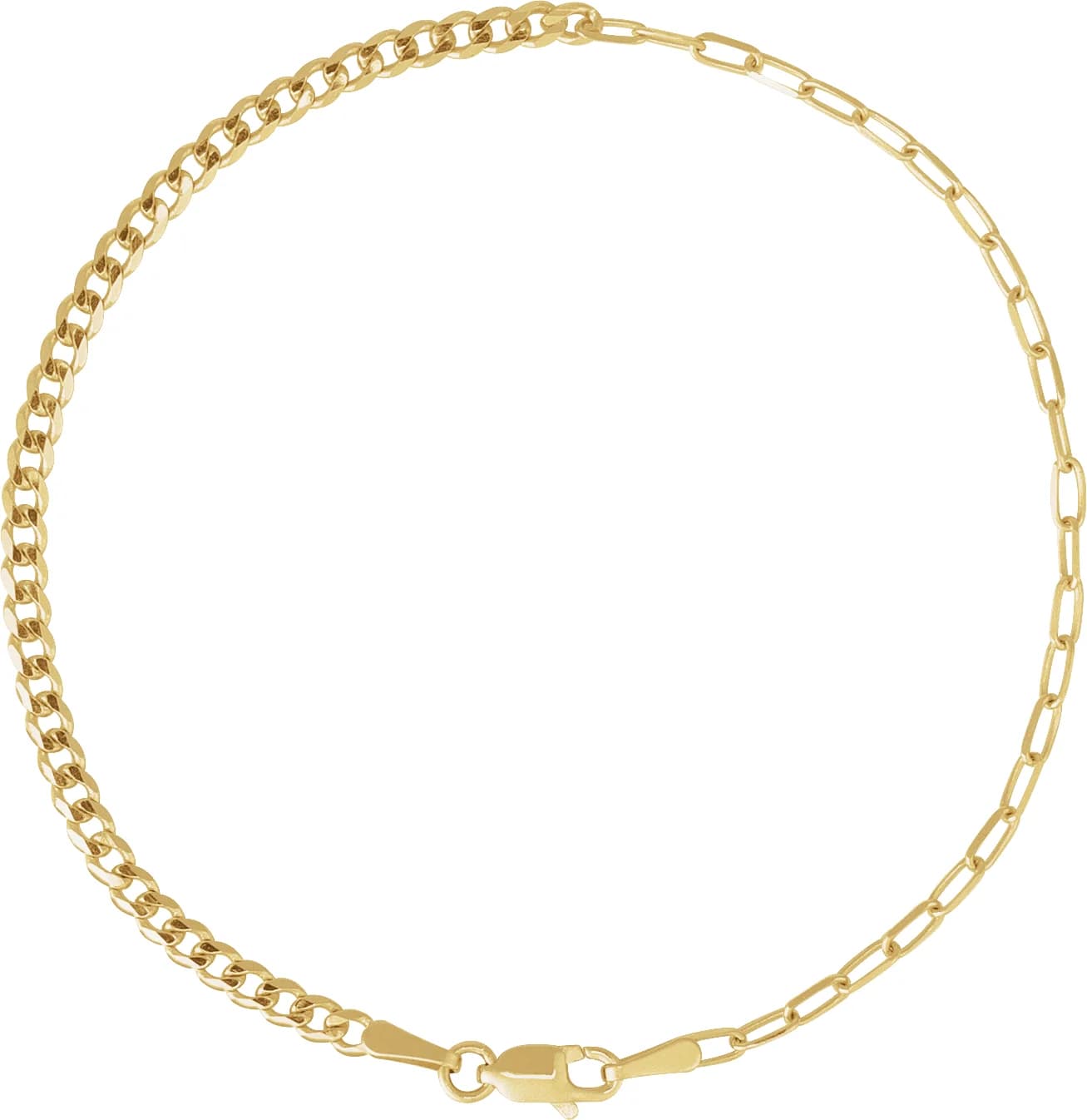 2.7 mm Curb & Paperclip-Style Chain, view 3