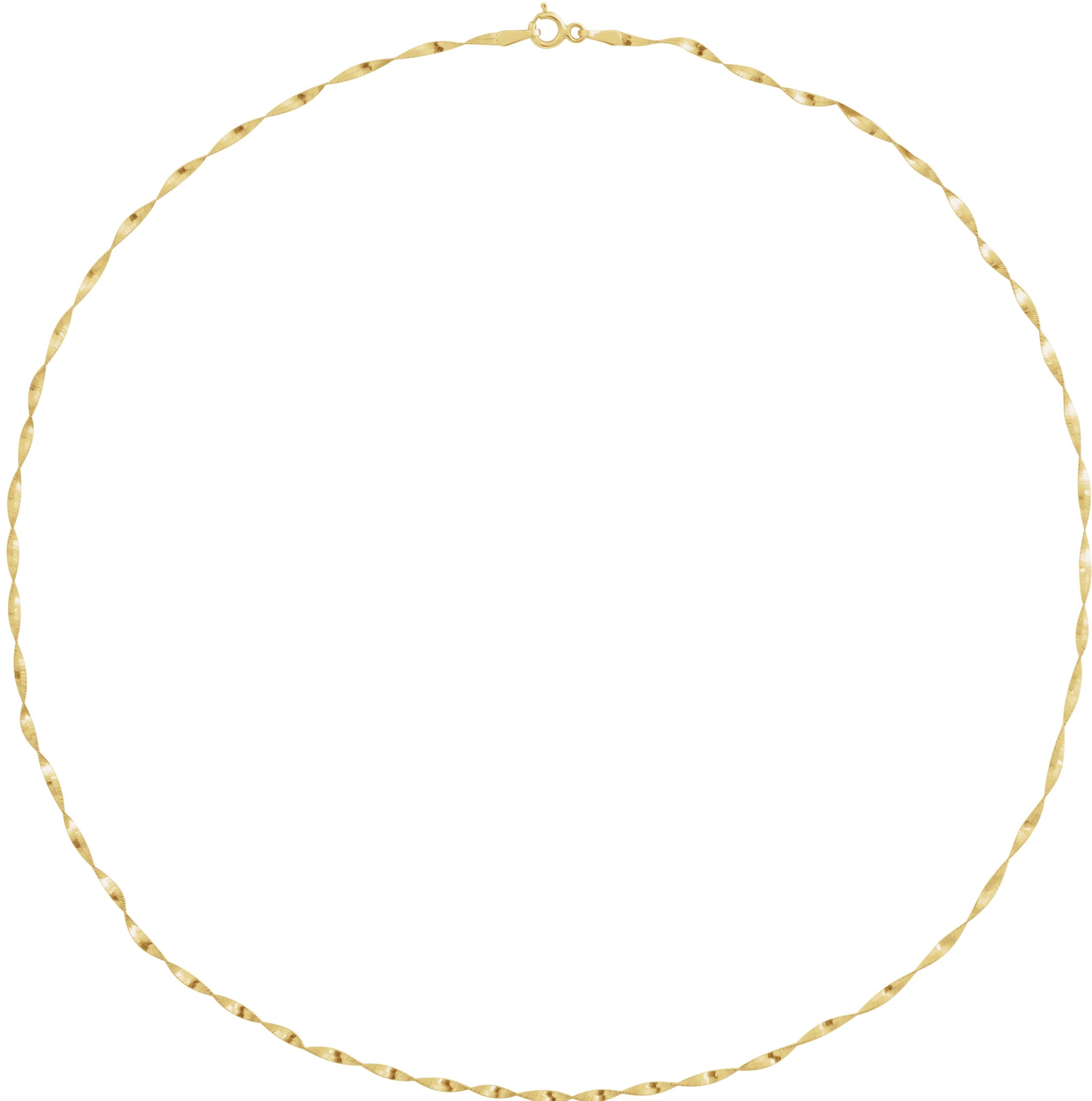 1.6 mm Twisted Herringbone Chain view 2