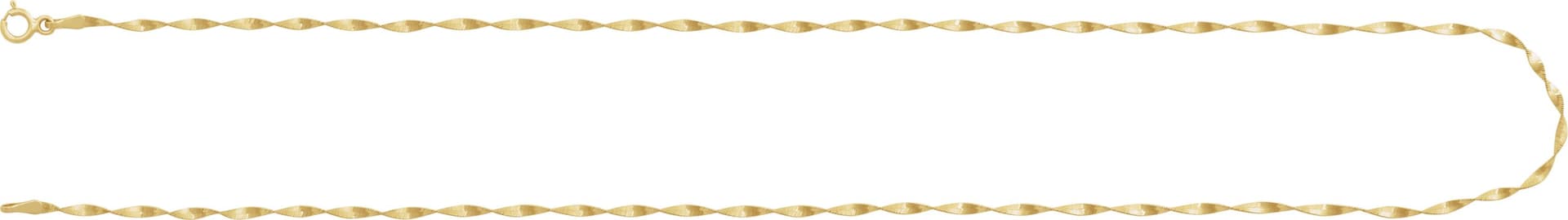 1.6 mm Twisted Herringbone Chain view 3