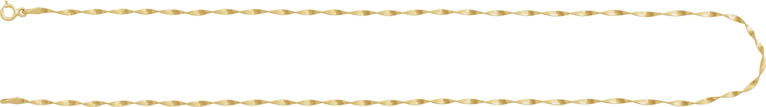 1.6 mm Twisted Herringbone Chain view 3