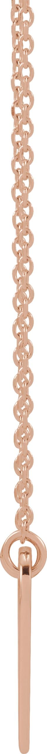 Engravable Heart Necklace or Center view 2