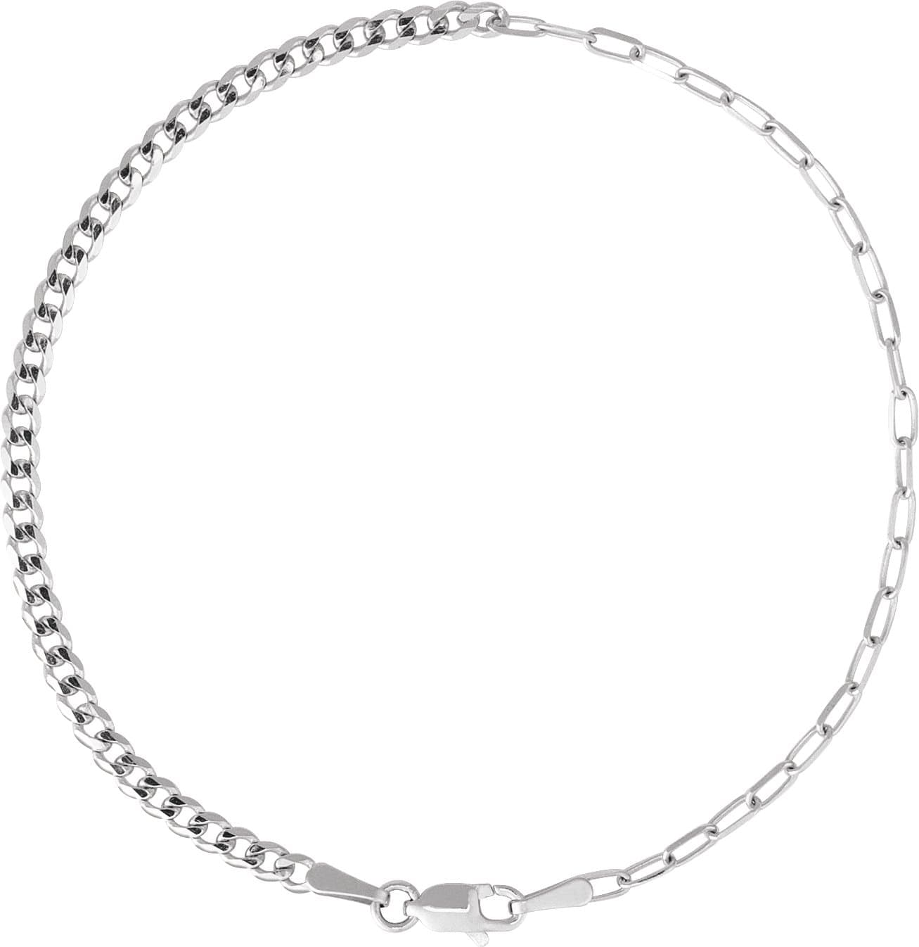 2.7 mm Curb & Paperclip-Style Chain view 2