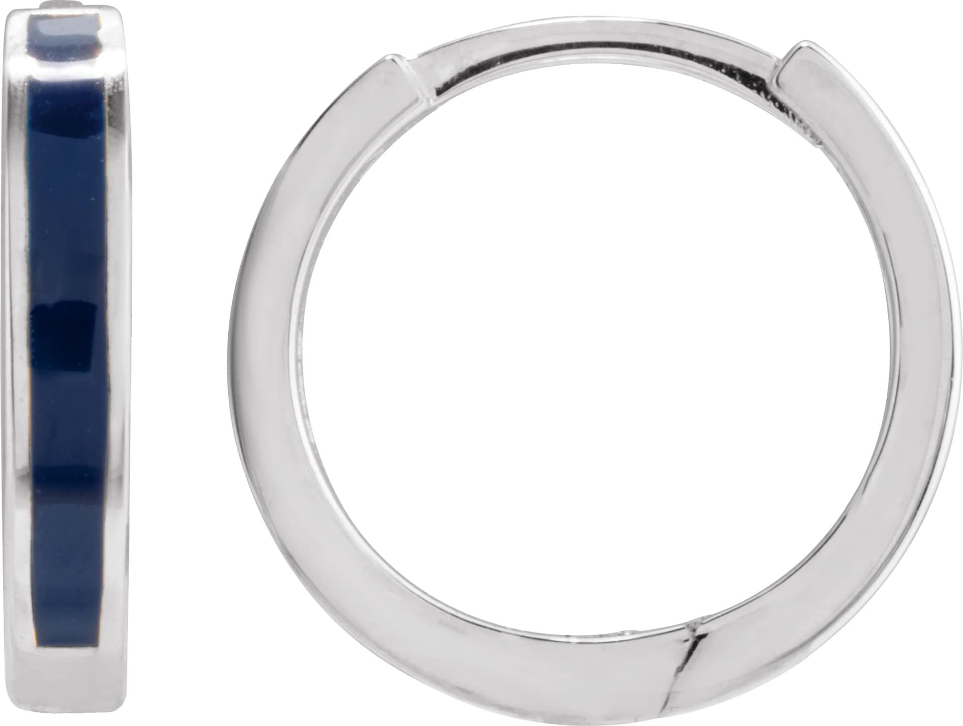 Enamel Hoop Earrings, view 2