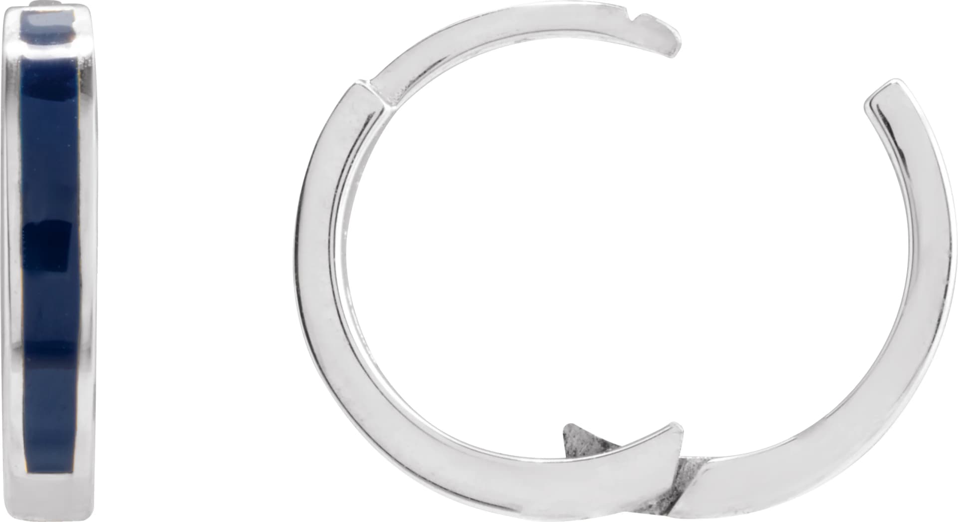 Enamel Hoop Earrings, view 4