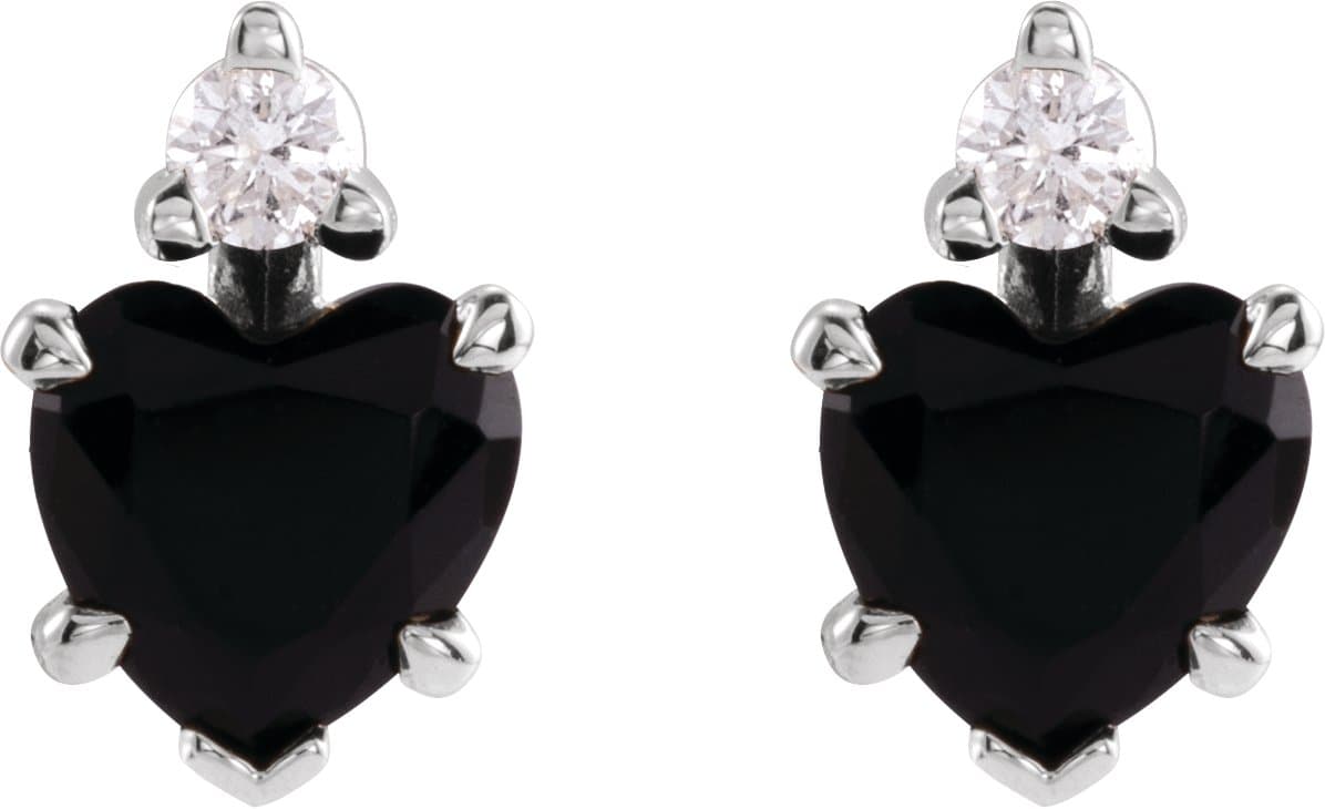 Accented Heart Earrings view 2