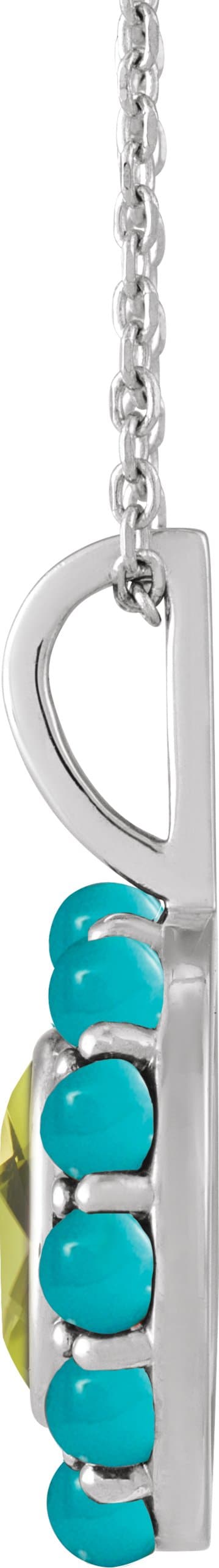 Cabochon Halo-Style Necklace or Pendant view 2