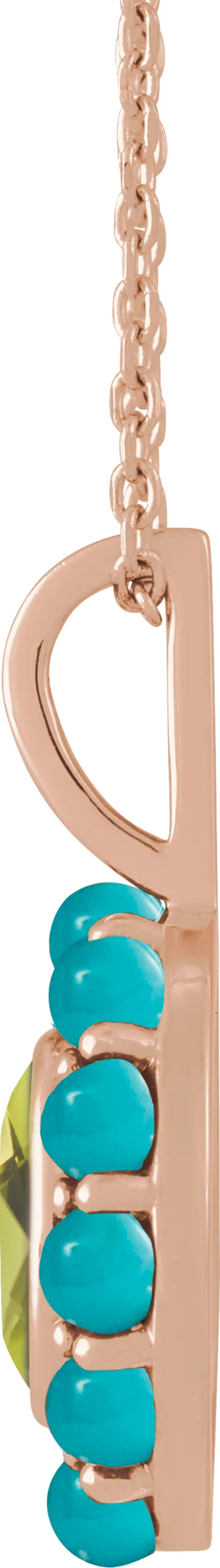 Cabochon Halo-Style Necklace, view 3