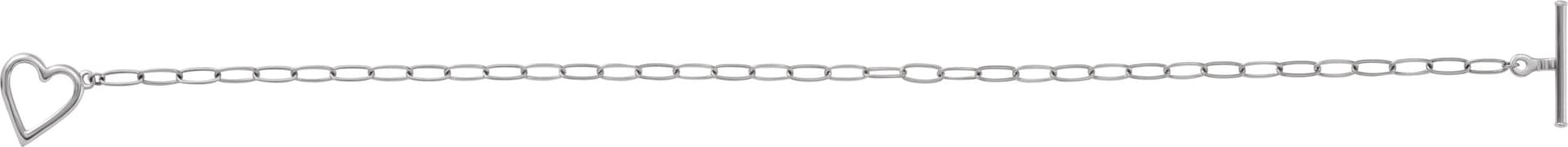Heart & Paperclip-Style Bracelet view 2