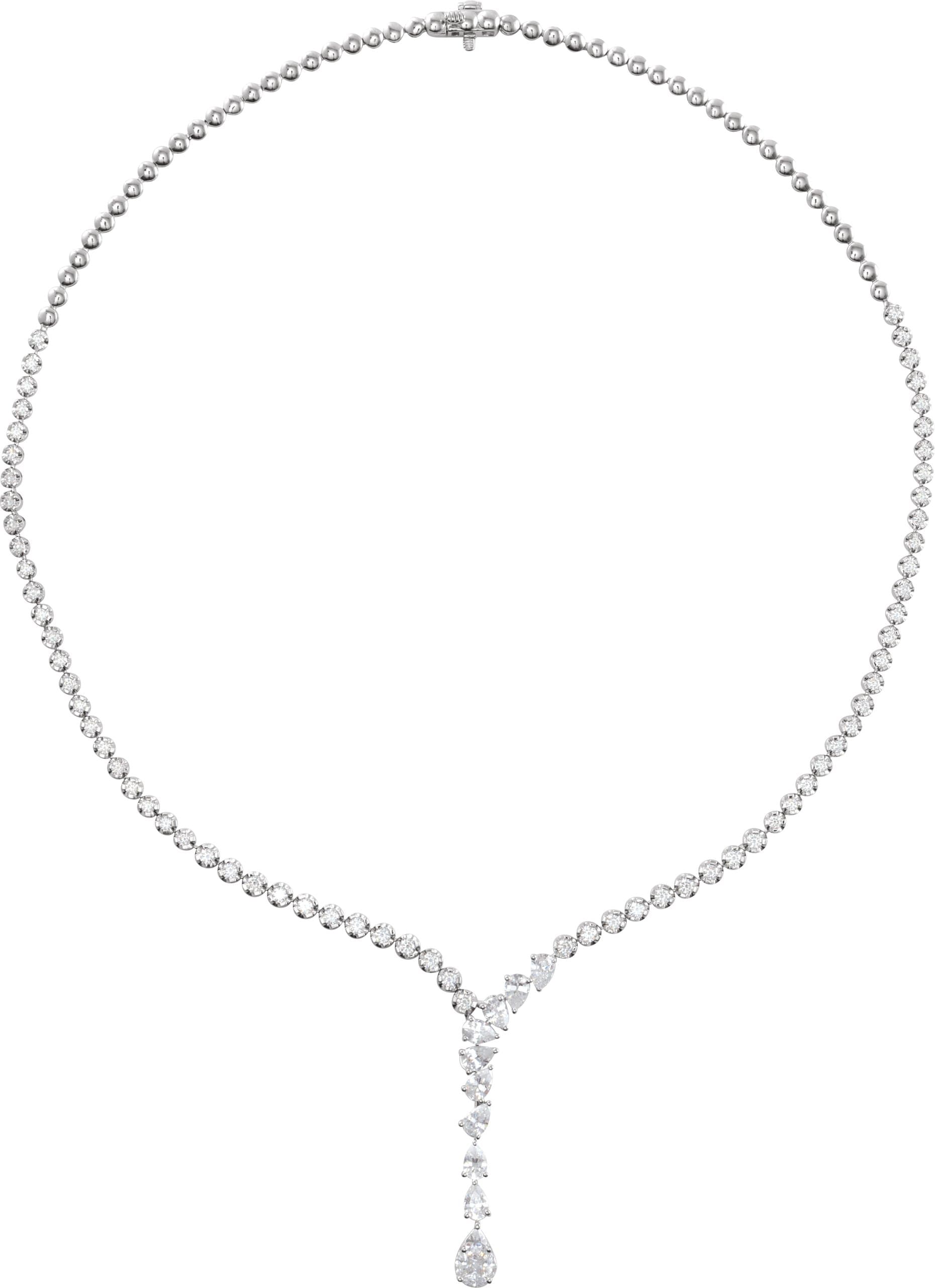 14K Rose 5 1/2 CTW Lab-Grown Diamond 16 1/2 Necklace