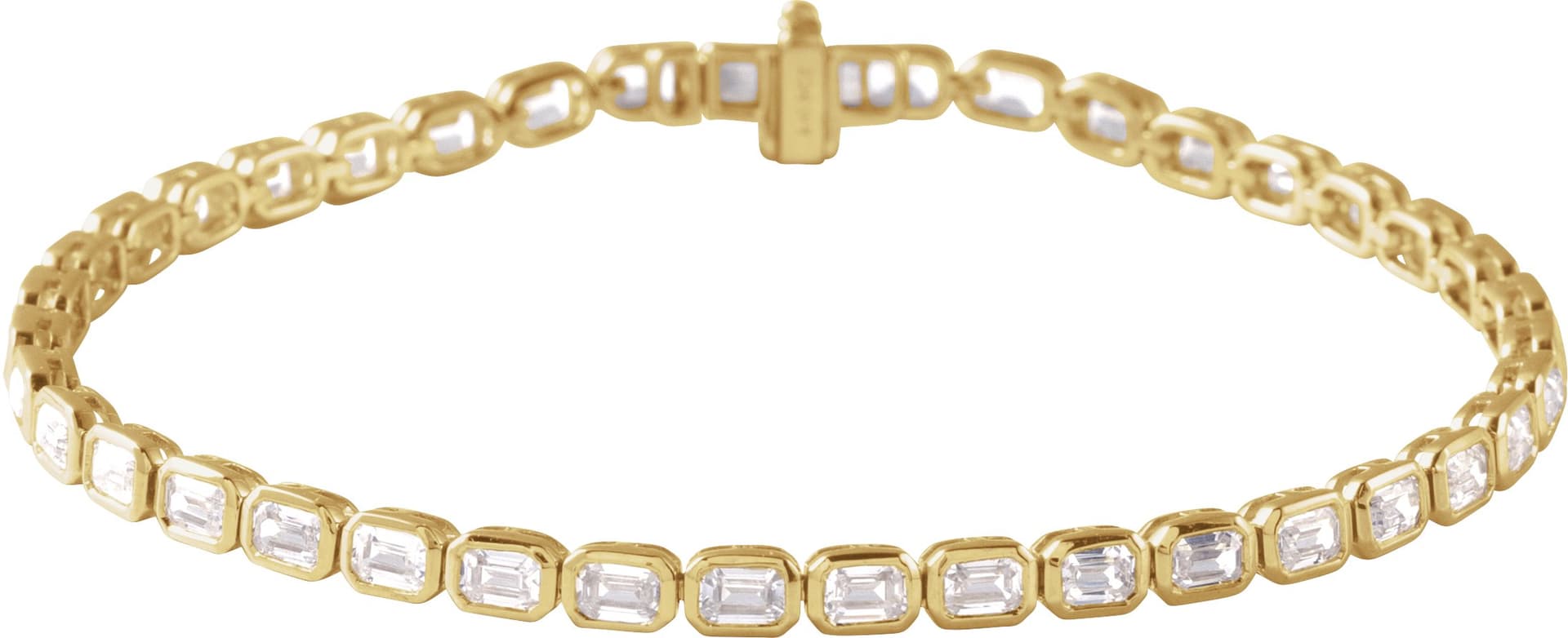 14K Rose 6 1/4 CTW Lab-Grown Diamond Line 7" Bracelet