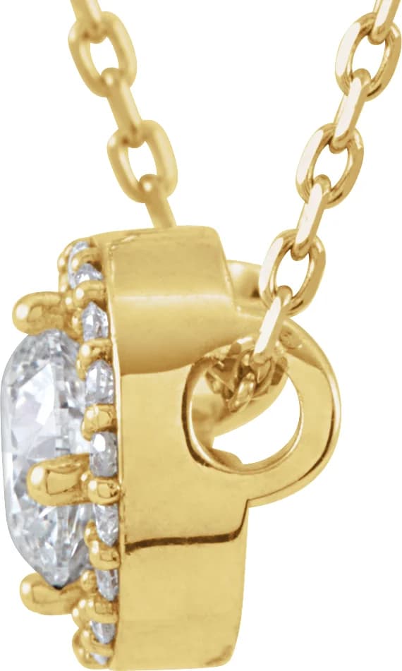 Halo-Style Necklace, view 3