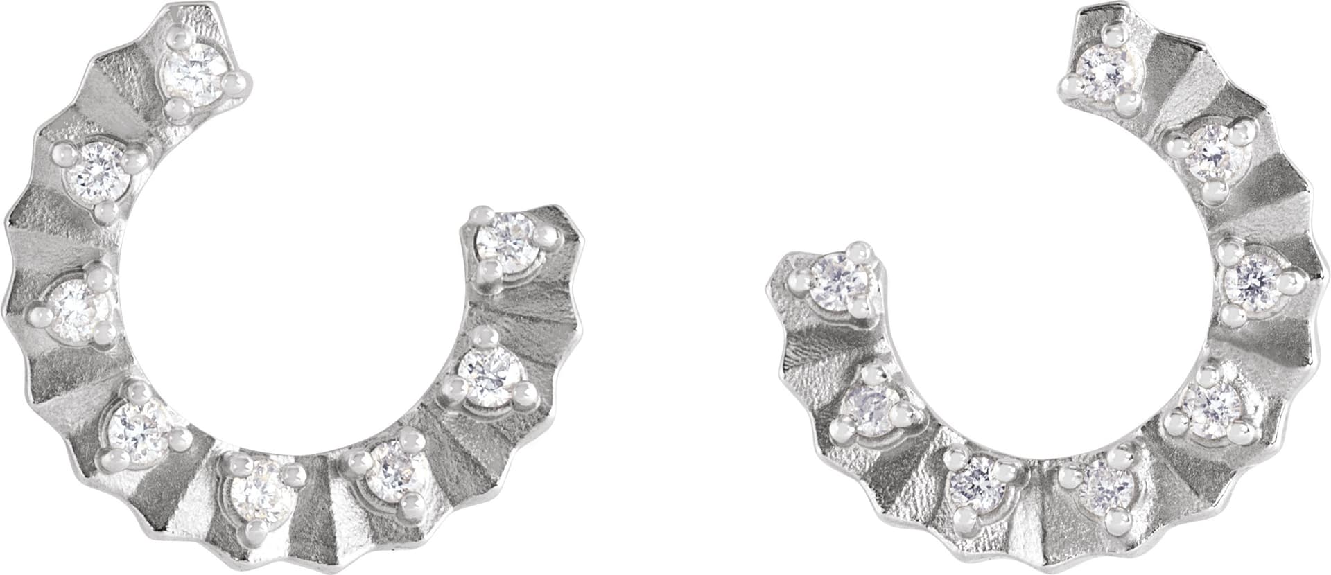 Accented Forward-Facing Earrings view 2