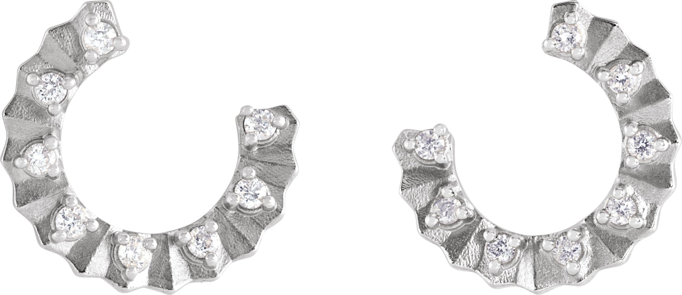Accented Forward-Facing Earrings view 2