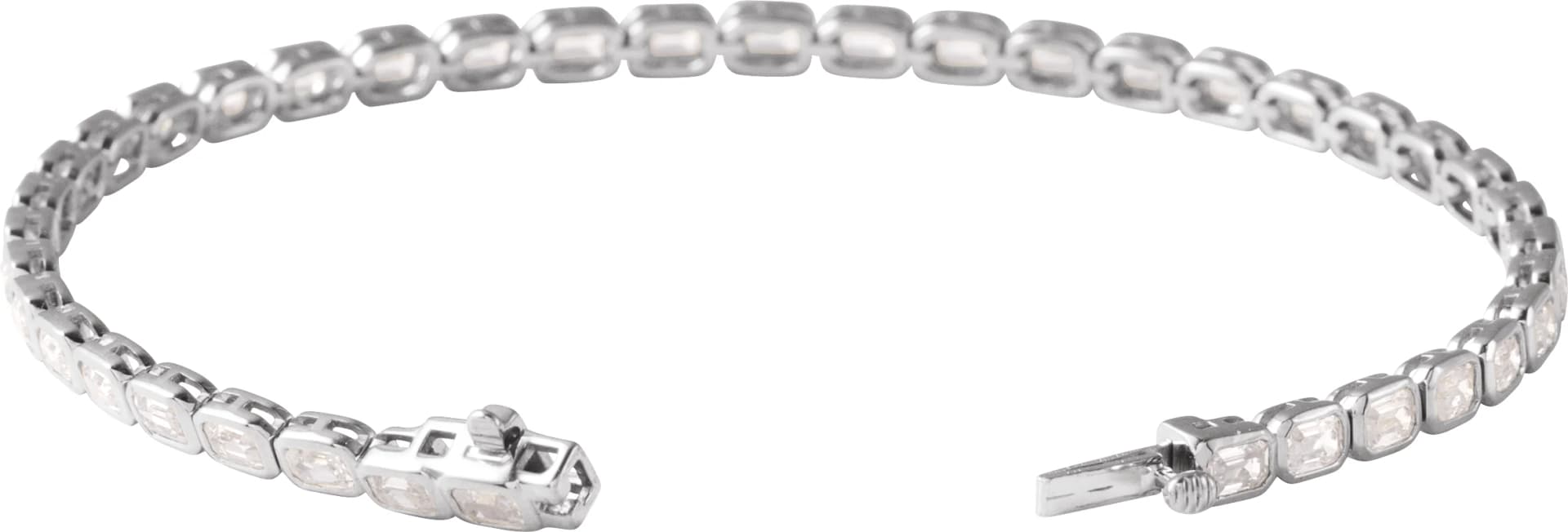 Lab-Grown Diamond Line Bracelet, view 3
