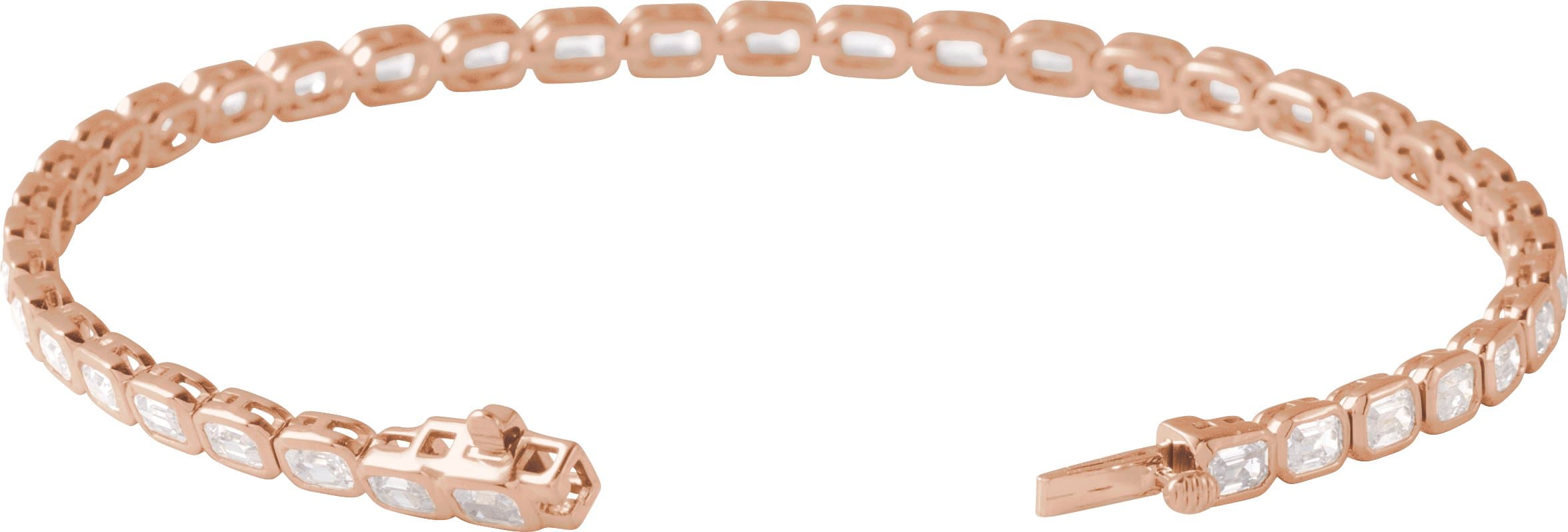 Lab-Grown Diamond Line Bracelet view 2