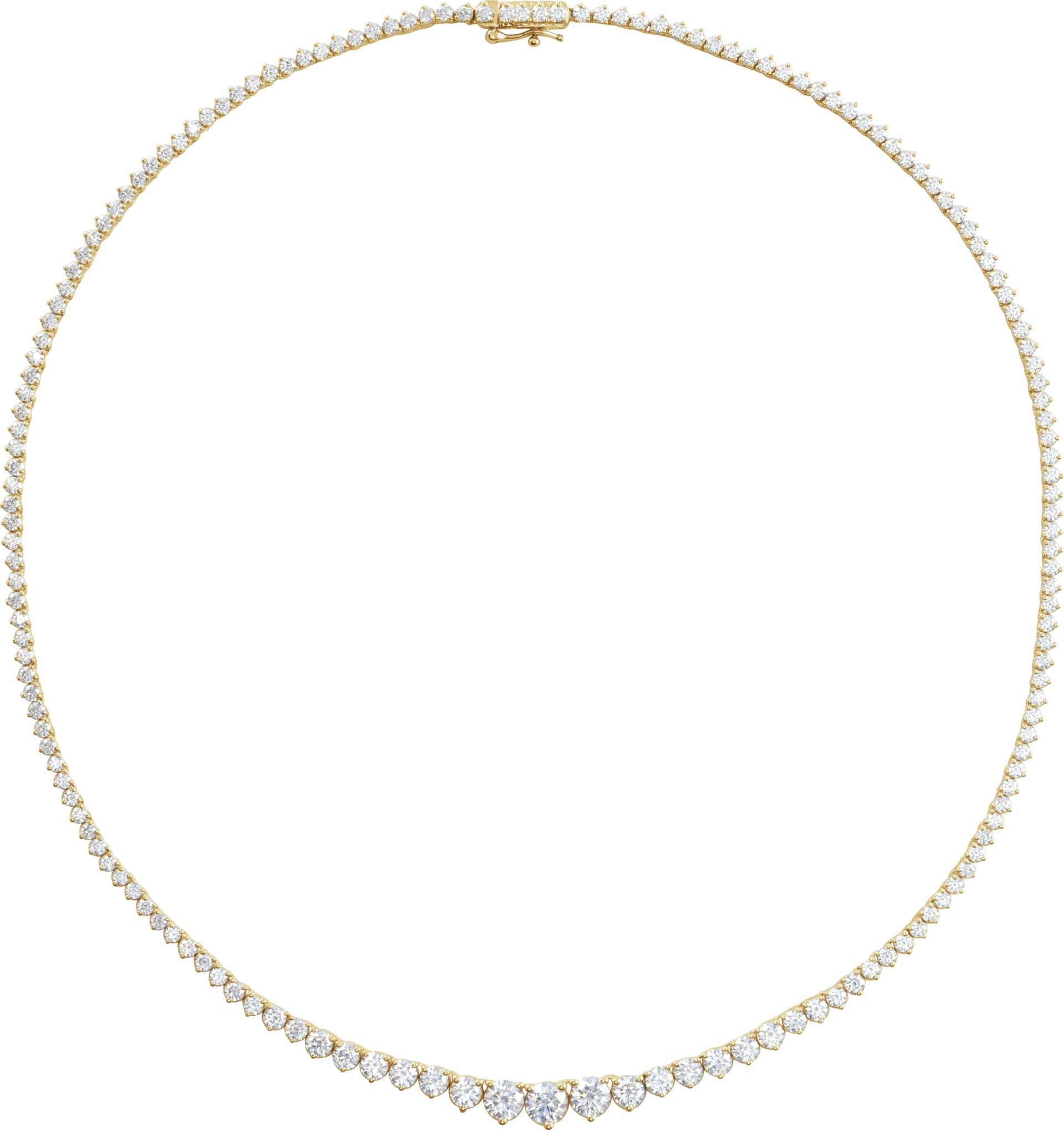 14K Rose 9 1/2 CTW Lab-Grown Diamond Line 16 1/2 Necklace