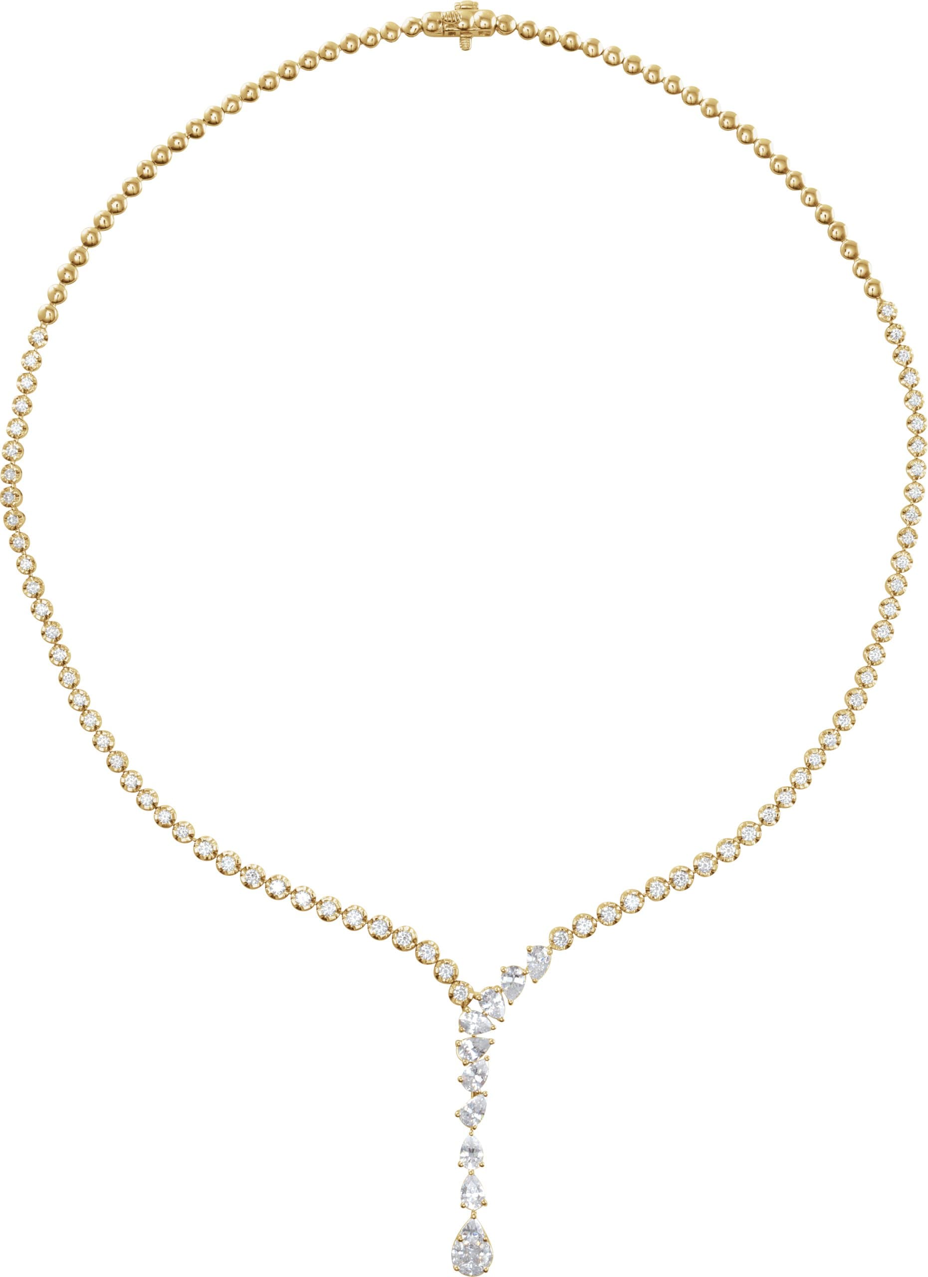 14K Rose 5 1/2 CTW Lab-Grown Diamond 16 1/2 Necklace