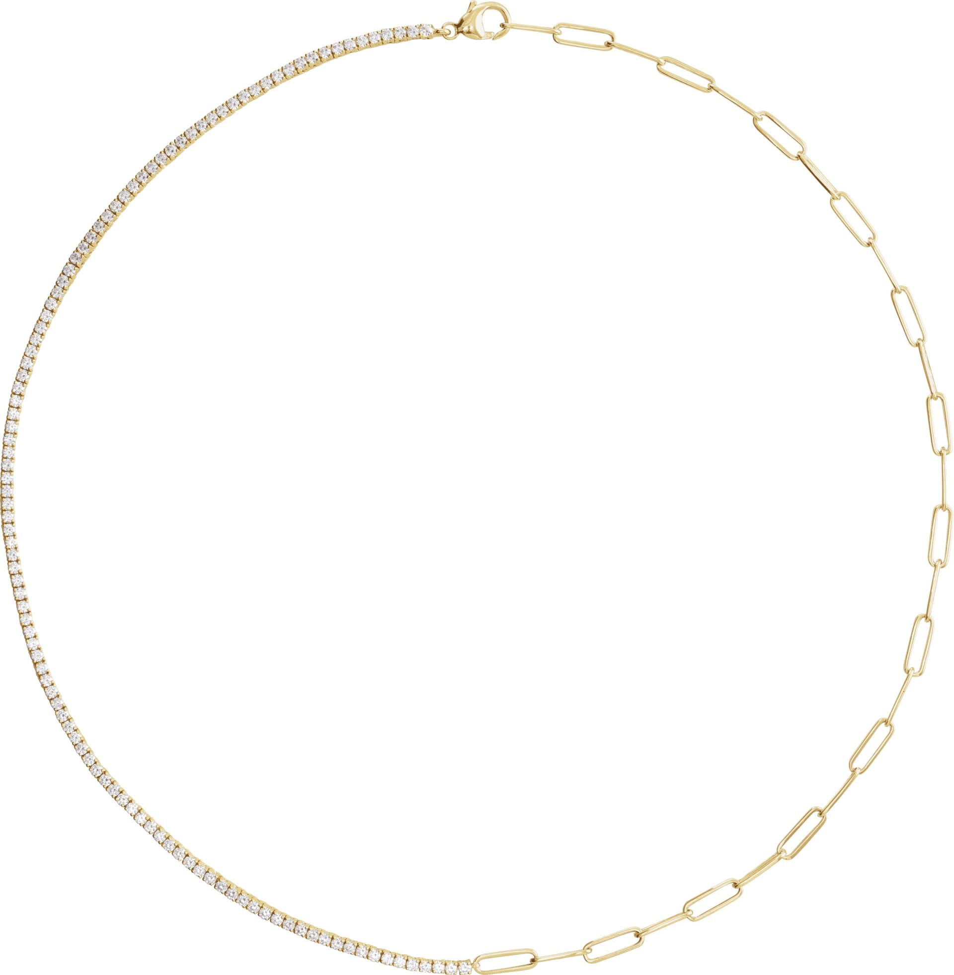 14K Rose 3 1/4 CTW Lab-Grown Diamond Line 18 Necklace
