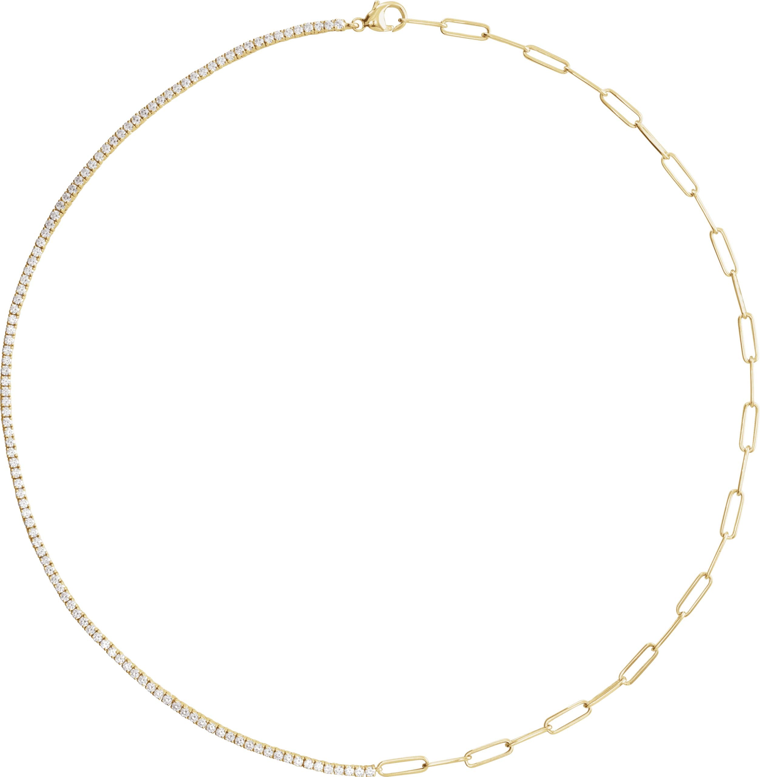 14K Rose 3 1/4 CTW Lab-Grown Diamond Line 18 Necklace
