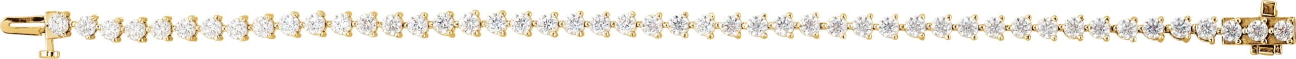 14K Rose 4 3/4 CTW Lab-Grown Diamond Line 7 1/4" Bracelet