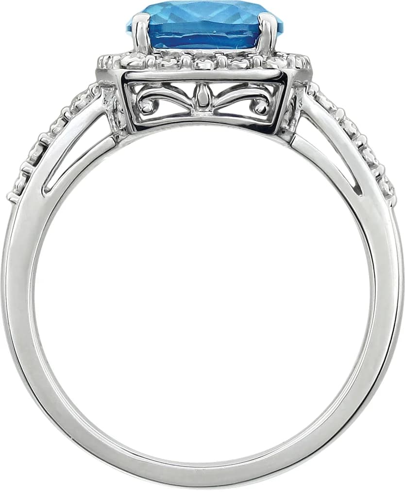 Halo-Style Ring, view 3