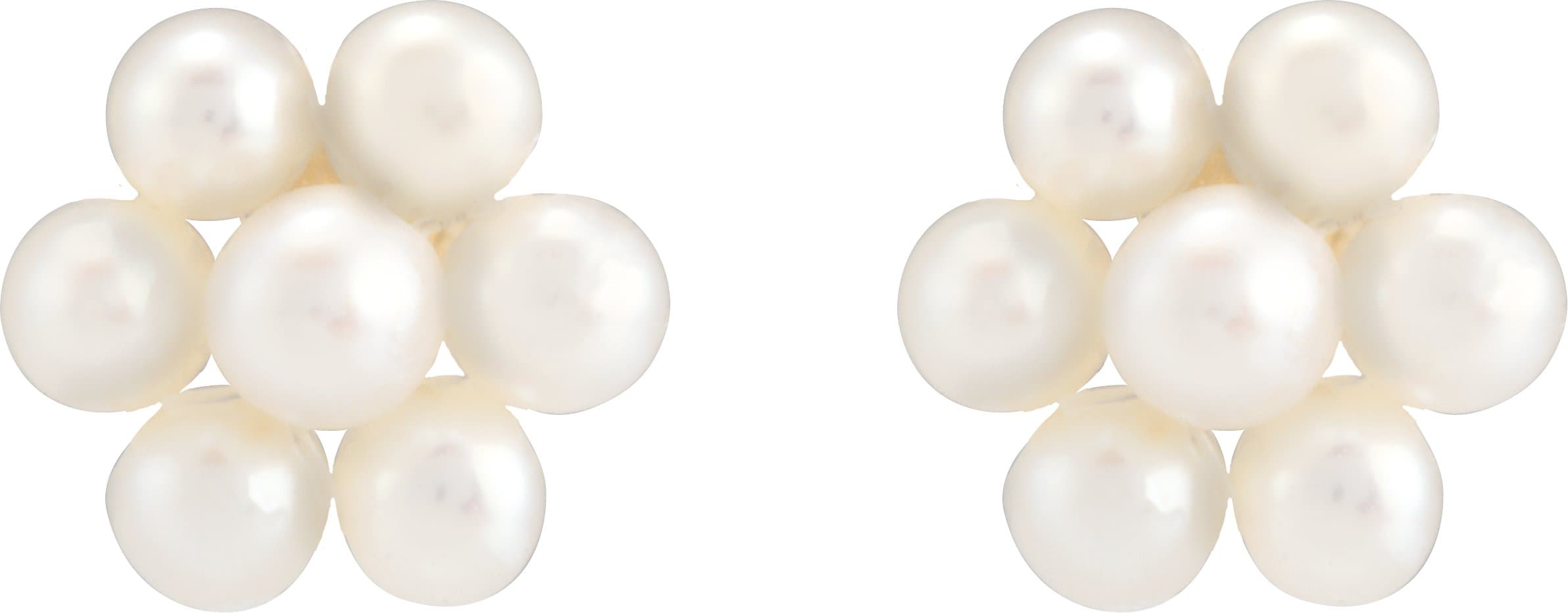 Floral Pearl Earrings view 2