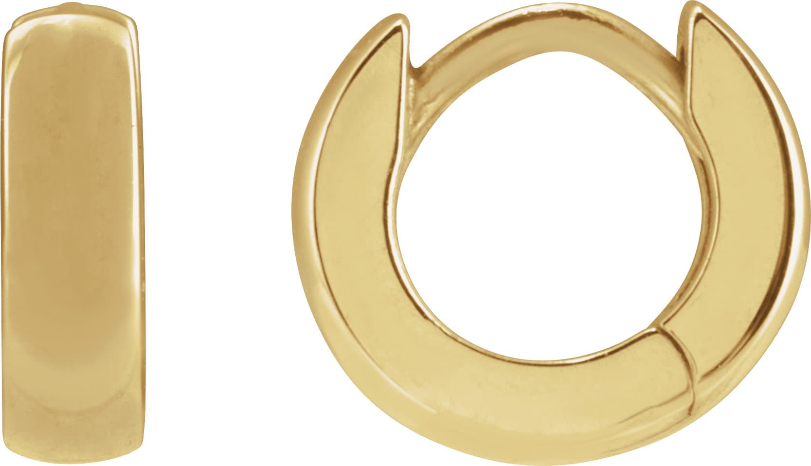 14K Rose 17.5 mm Hoop Earrings