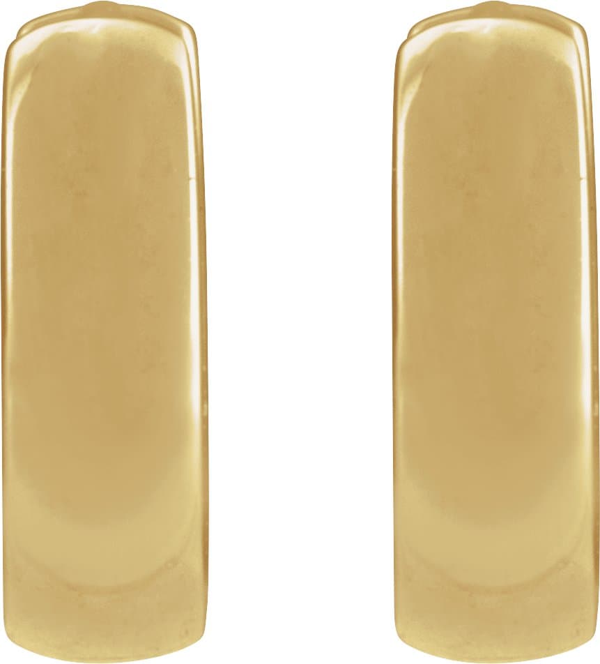 14K Rose 17.5 mm Hoop Earrings