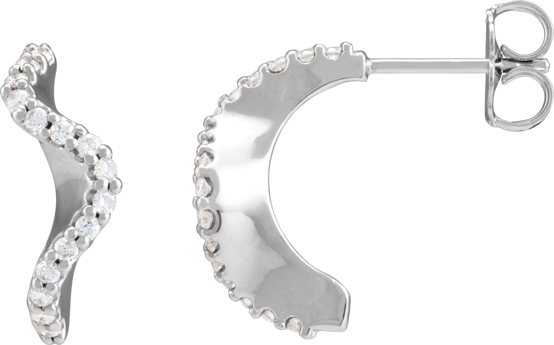 Accented Hoop Earrings, view 4