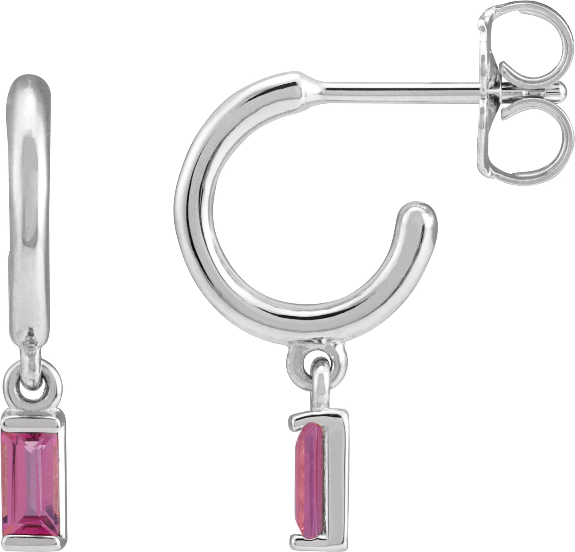 Accented Hoop Earrings, view 2