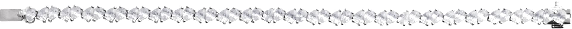 Lab-Grown Diamond Line Bracelet, view 3