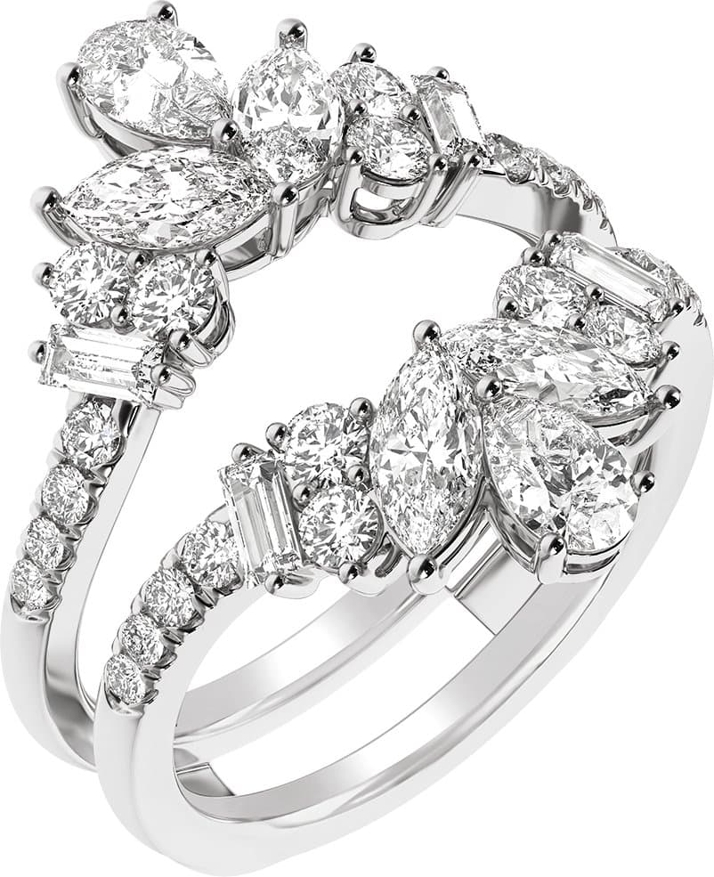 14K Rose 2 CTW Lab-Grown Diamond Ring Guard