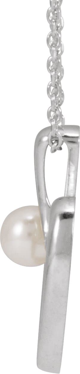 Pearl Heart Necklace or Pendant view 2