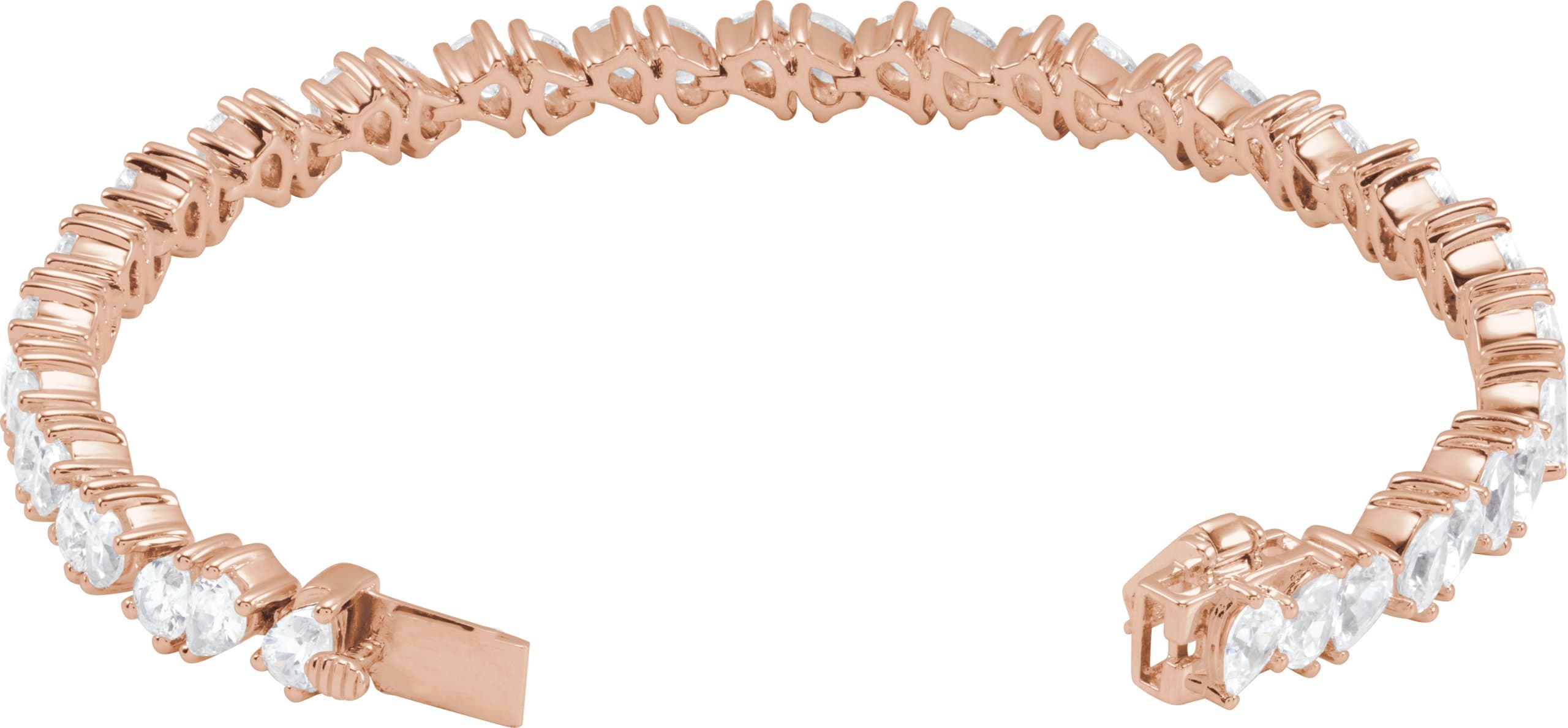 Lab-Grown Diamond Line Bracelet view 2